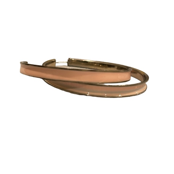 2/$60 Kate Spade Peach Enamel Hoop Earrings